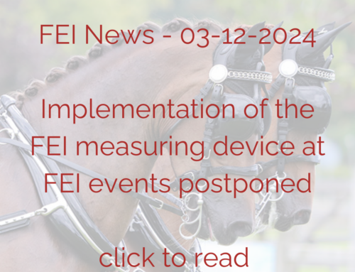 Implementation of the FEI measuring device at FEI events postponed